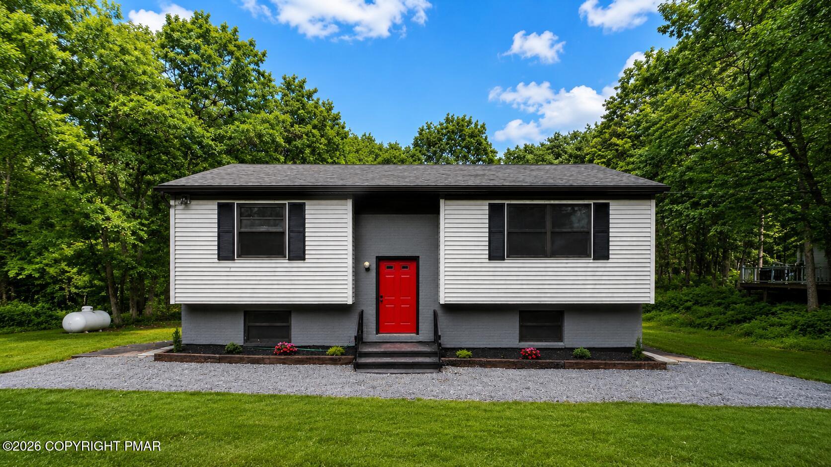 148 Granite Road Long Pond, PA 18334 - Photo 2 of 16 front of the house red door