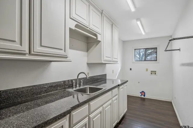 a close view of a sink