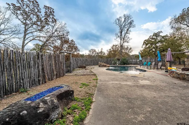 a backyard of a house