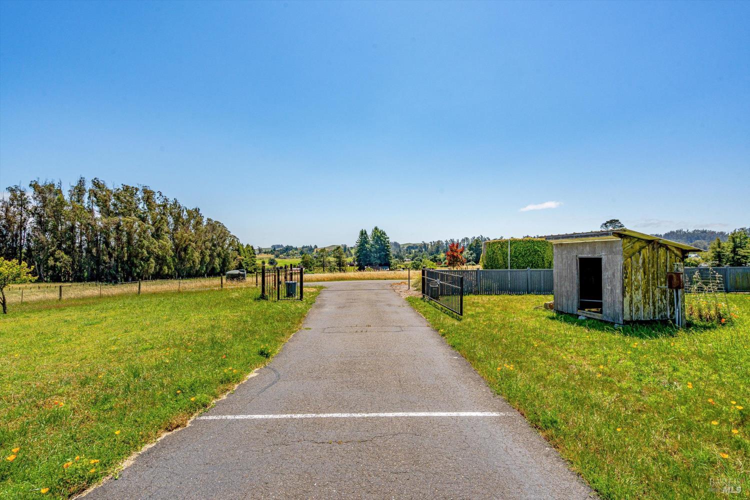 4760 Blank Road Sebastopol, CA 95472 - Photo 33 of 46 a view of a patio with a yard