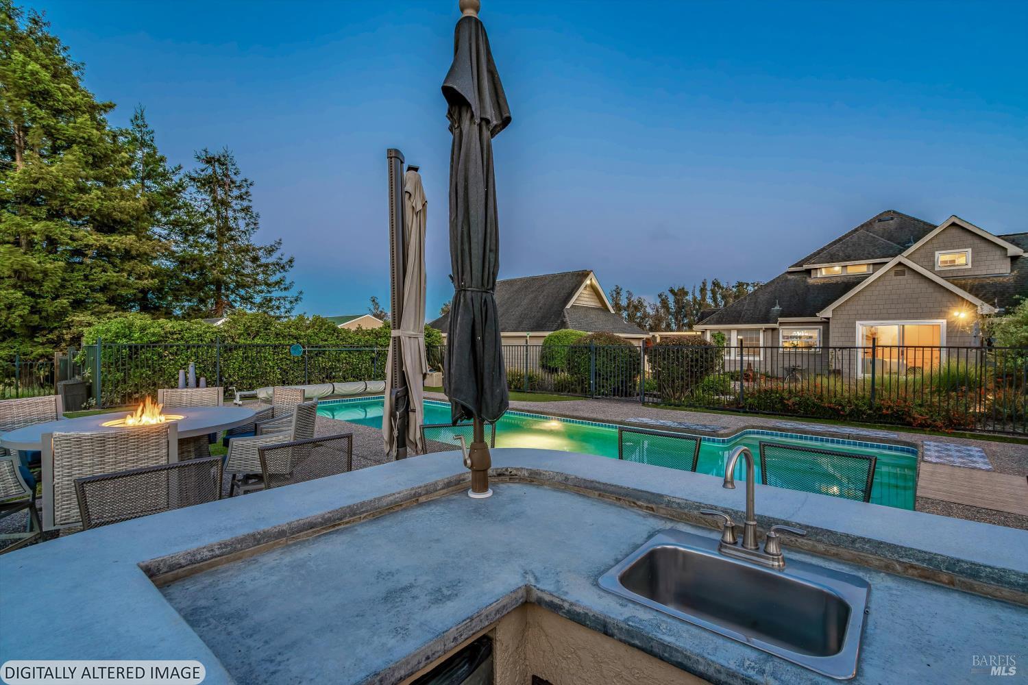 4760 Blank Road Sebastopol, CA 95472 - Photo 38 of 46 a view of a house with a swimming pool