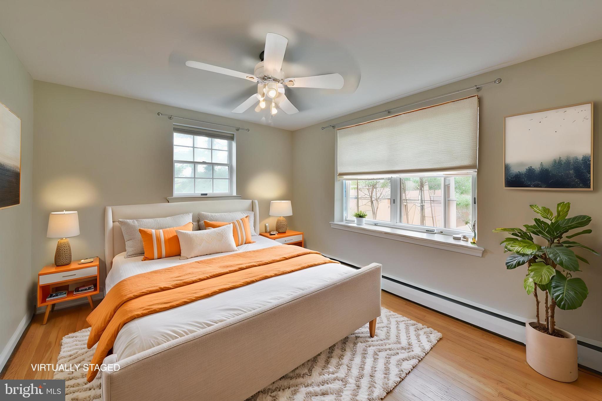 6113 West Mill Road Flourtown, PA 19031 - Photo 27 of 39 Bright 2nd Bedroom with Closet Space VSTAGED