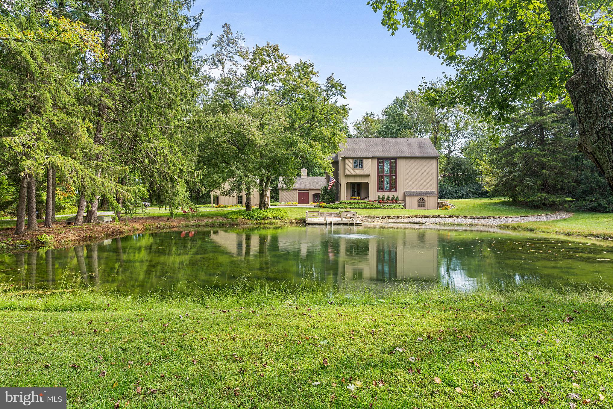 View of home from the winding driveway