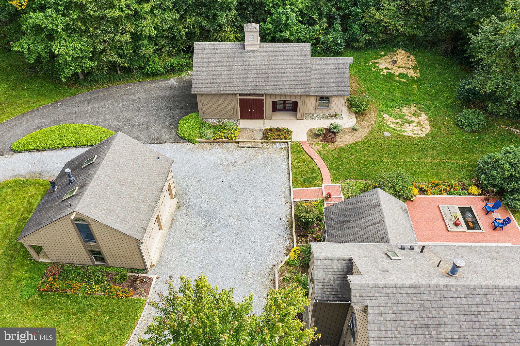 328 Whig Lane Road Pilesgrove, NJ 08098 - Photo 40 of 46 Aerial view 24' x 44' barn-style, 4-car garage