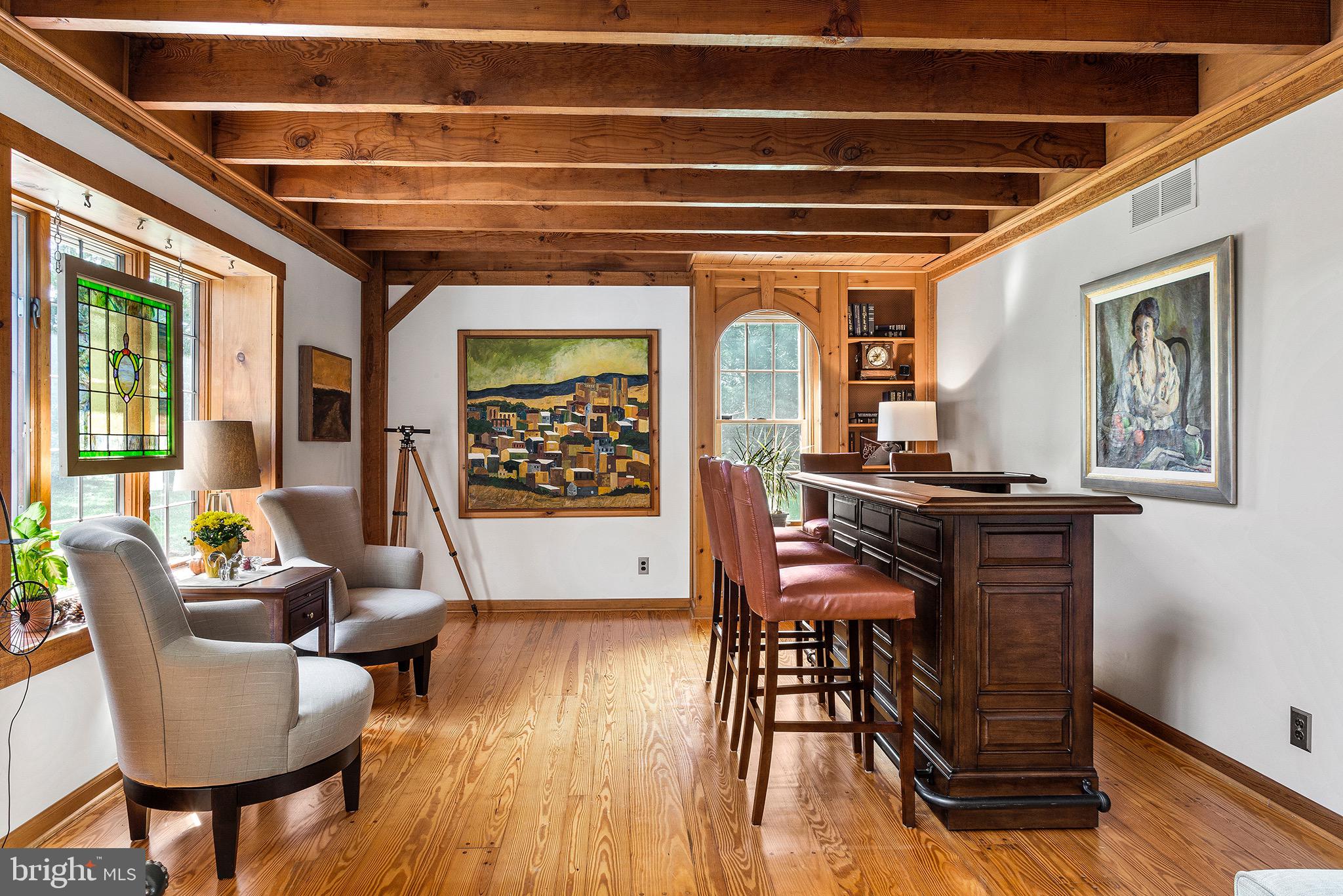 328 Whig Lane Road Pilesgrove, NJ 08098 - Photo 8 of 46 Reclaimed beams and custom built-ins in Great Room