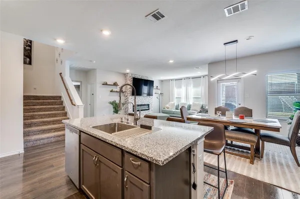 a view of a park with slide