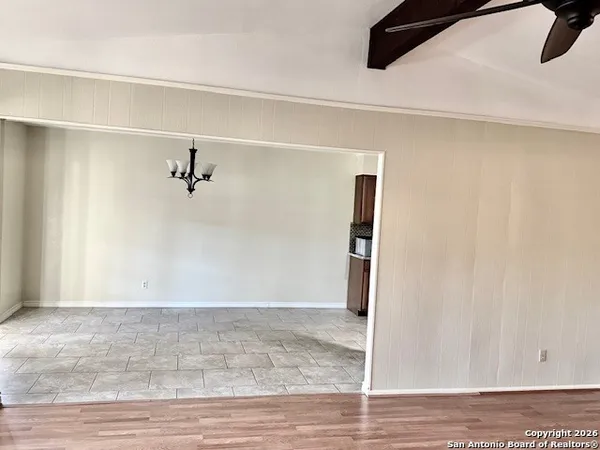 a view of an empty room