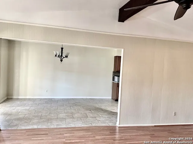 a view of an empty room