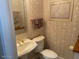 3643 Mt Carmel Road Decaturville, TN 38329 - Photo 9 of 71 a white toilet sitting next to a bathroom sink