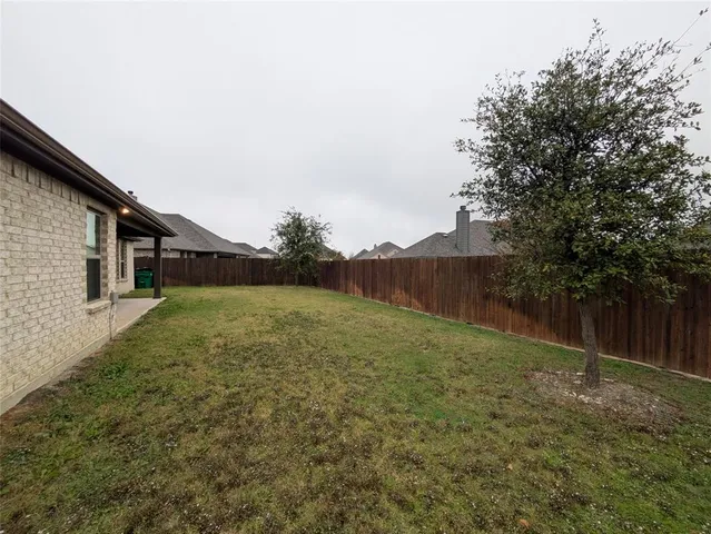 a backyard of a house