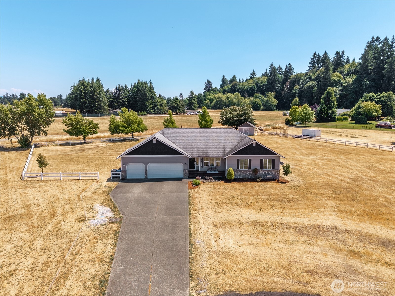 9519 184th Avenue Southwest Rochester, WA 98579 - Photo 31 of 38 a view of a large pool with an outdoor space