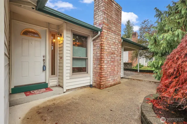 a view of a house with a patio