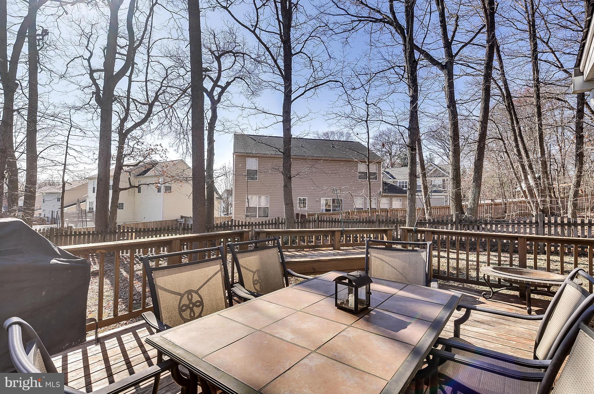 6126 Fairbourne Court Hanover, MD 21076 - Photo 26 of 27 Deck backs to trees