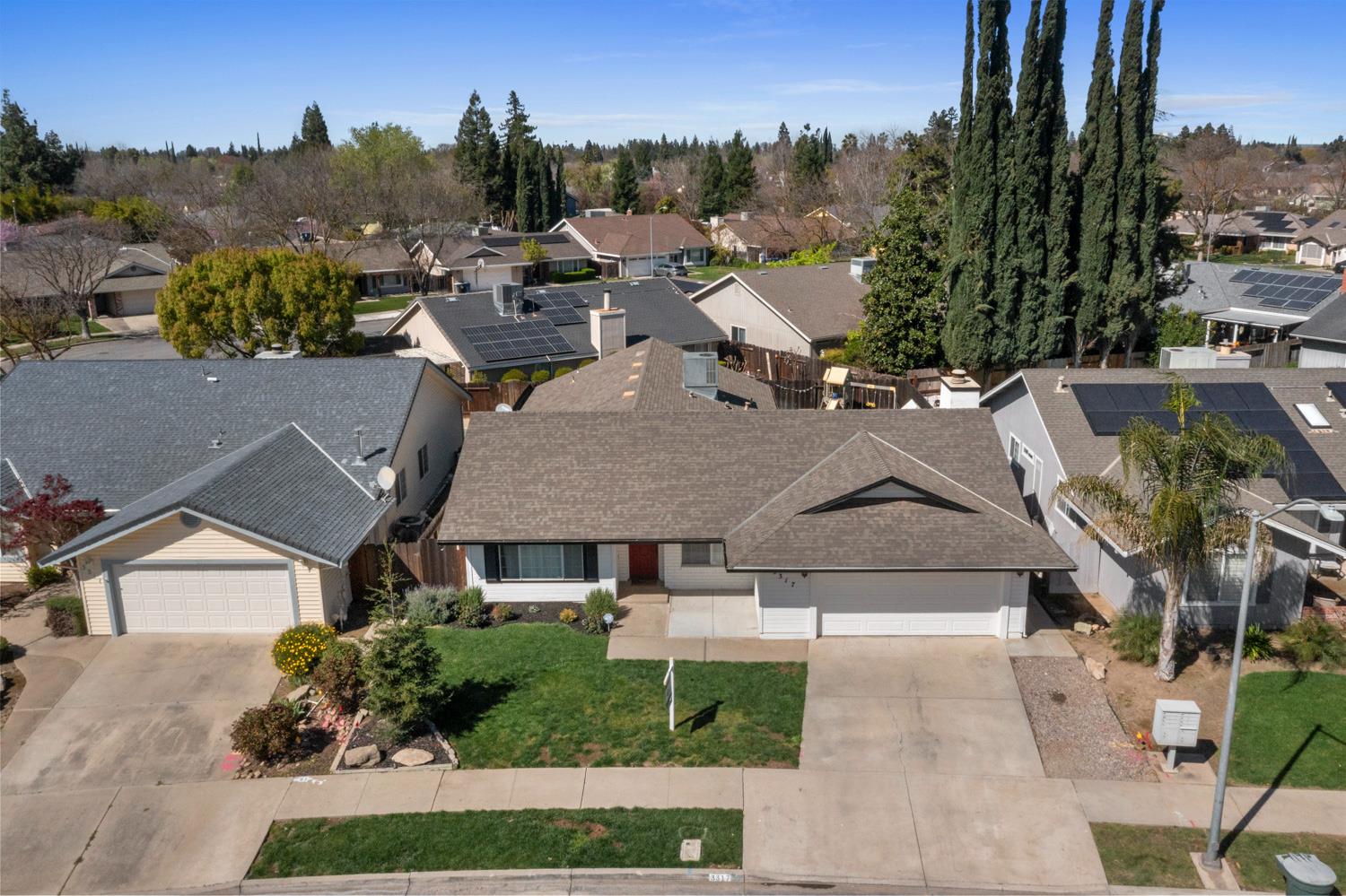 3317 Shamrock Avenue Merced, CA 95340 - Photo 36 of 44 an aerial view of a house with a garden