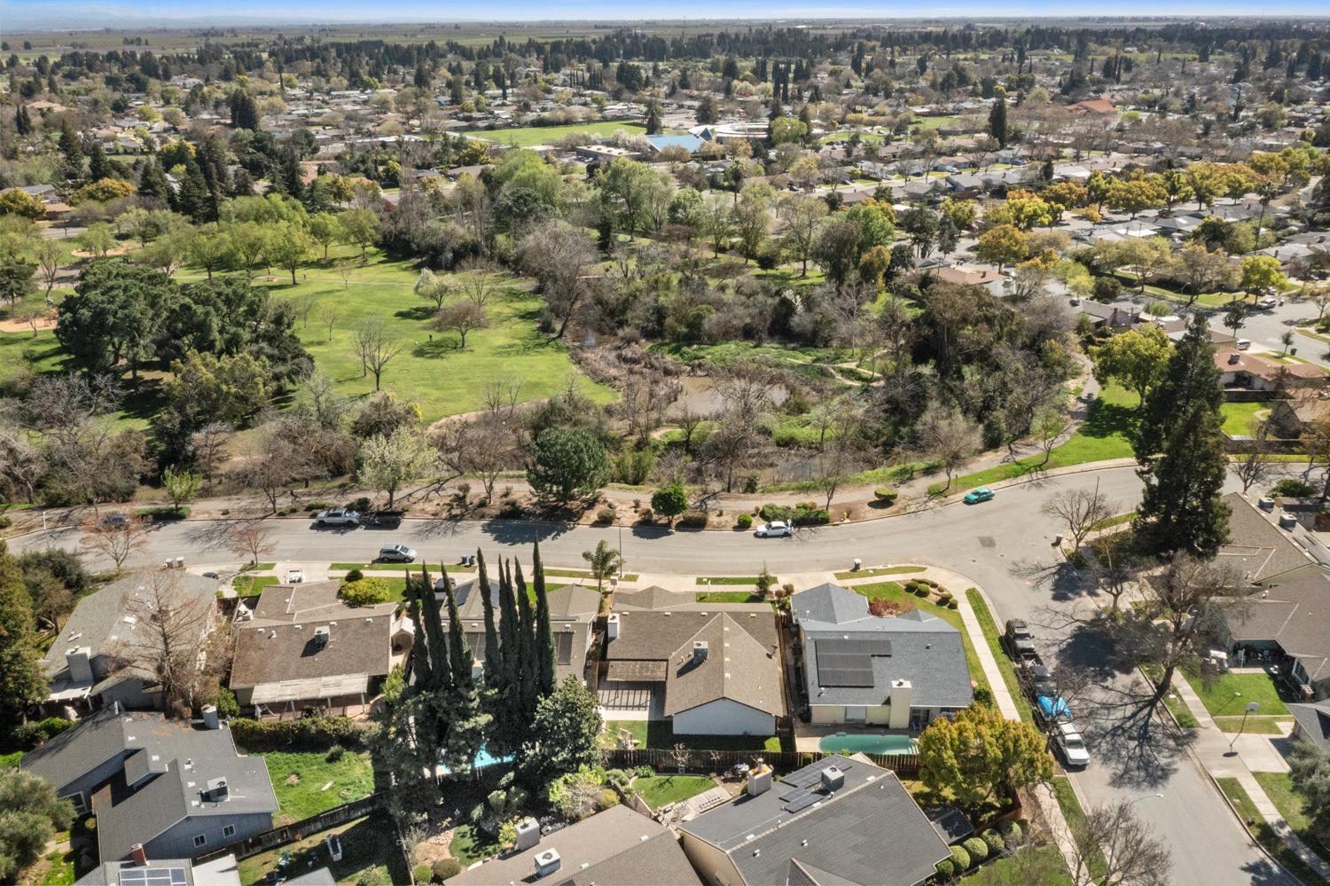 3317 Shamrock Avenue Merced, CA 95340 - Photo 39 of 44 an aerial view of a city with lots of residential buildings