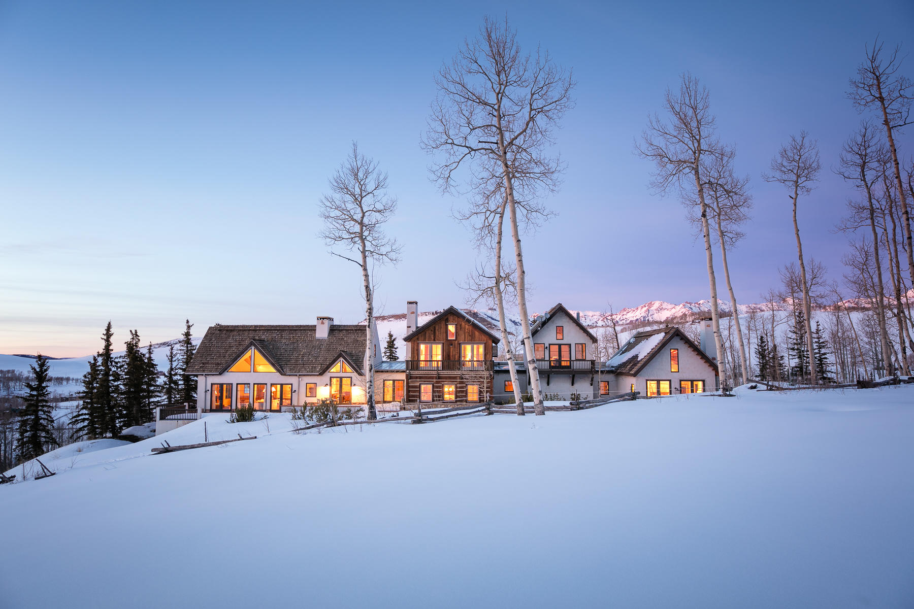 6515 County Road Placerville, CO 81430 - Photo 3 of 41 Winter Dusk