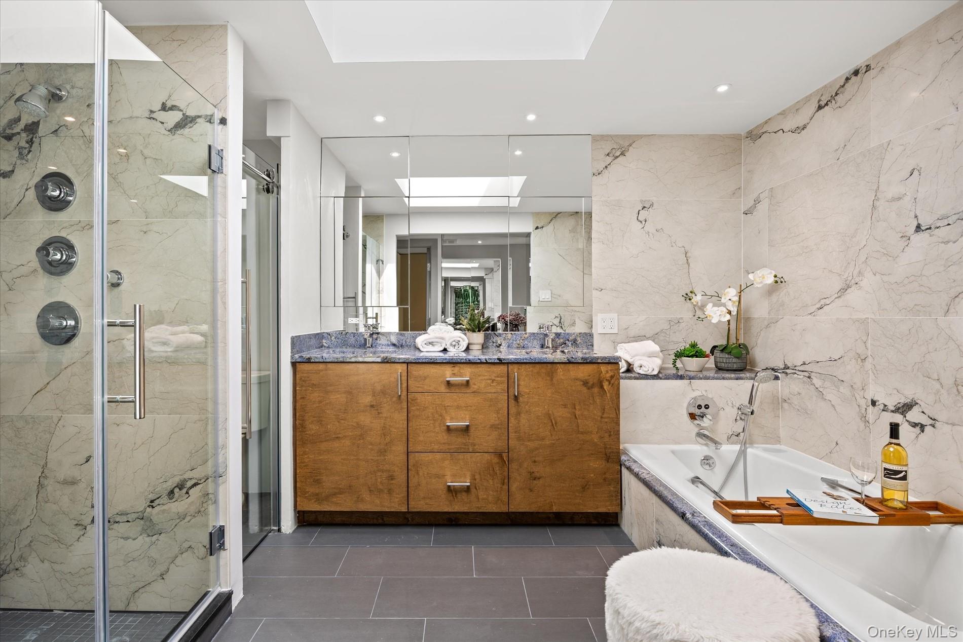 369 East Shore Road Great Neck, NY 11023 - Photo 24 of 43 Master Bathroom With Skylight