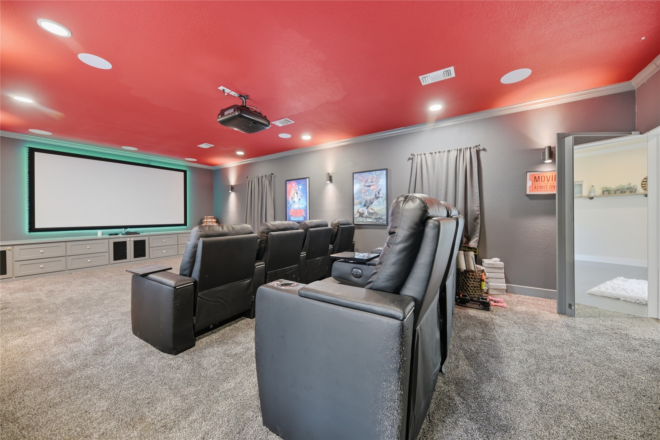 305 Affleck Road Brenham, TX 77833 - Photo 37 of 43 a living room with furniture and a flat screen tv