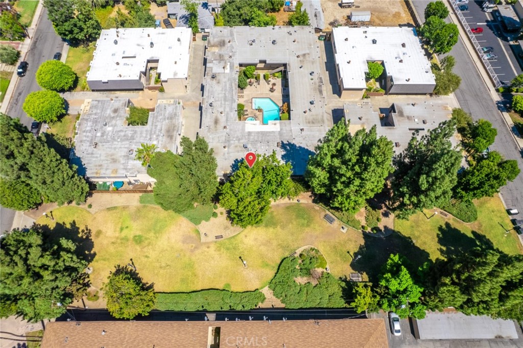 540 Fairview Avenue, Unit 27 Arcadia, CA 91007 - Photo 37 of 40 an aerial view of a house with a yard swimming pool