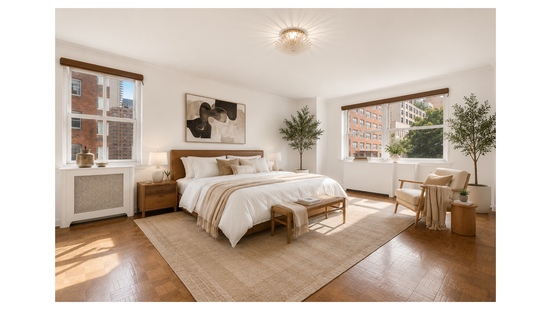 233 East 69th Street, Unit 3L Manhattan, NY 10021 - Photo 3 of 9 a spacious bedroom with a bed and a large window