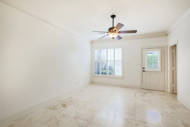 a view of an empty room