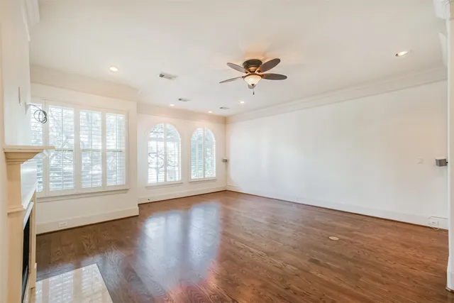 a view of a door and a window