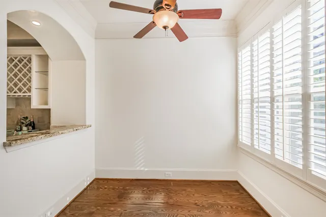 a kitchen with stainless steel appliances a refrigerator and microwave