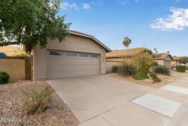 a backyard of a house