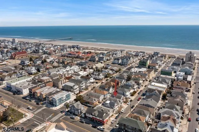 an aerial view of a city