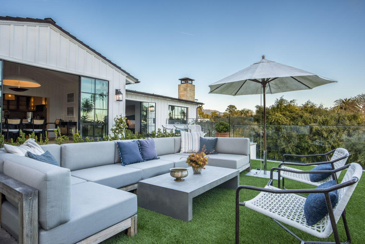 0 Hill Road Santa Barbara, CA 93108 - Photo 12 of 35 a view of a patio with couches and a table and chairs