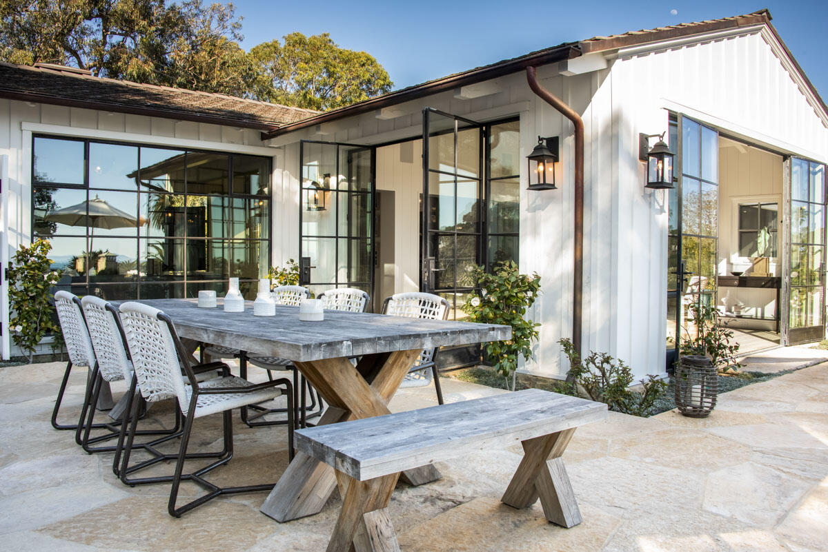 0 Hill Road Santa Barbara, CA 93108 - Photo 10 of 35 a view of a patio with table and chairs and potted plants