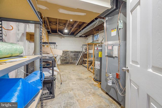 a view of storage and utility room