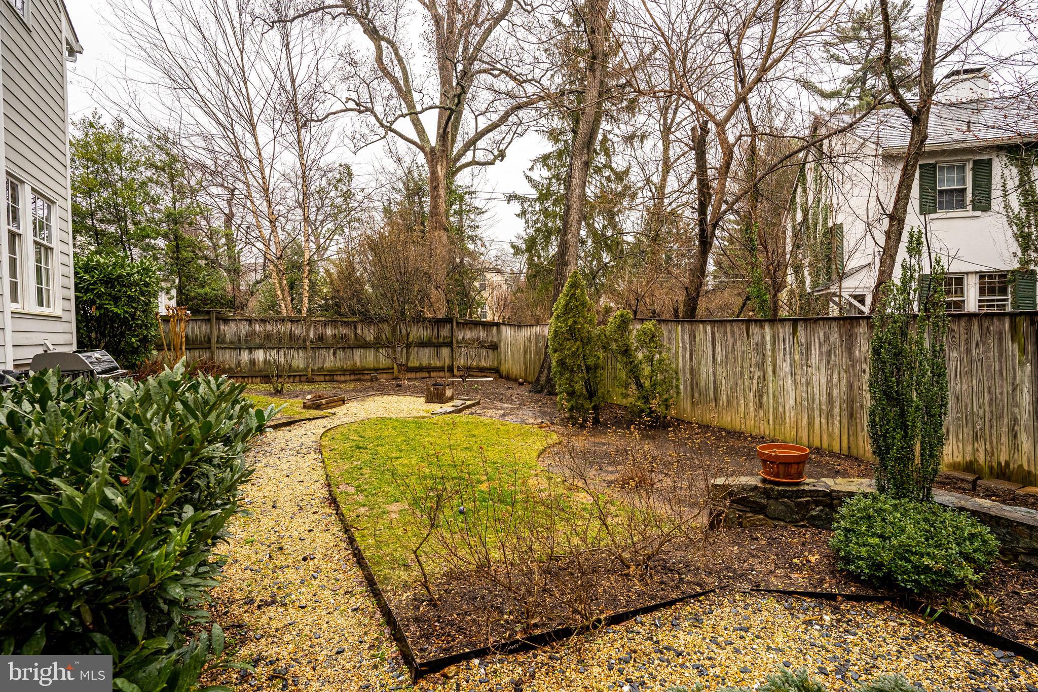 8009 Custer Road Bethesda, MD 20814 - Photo 23 of 24 Backyard w/ Fully Fenced Garden