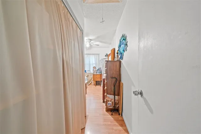 a view of a living room and a bathroom