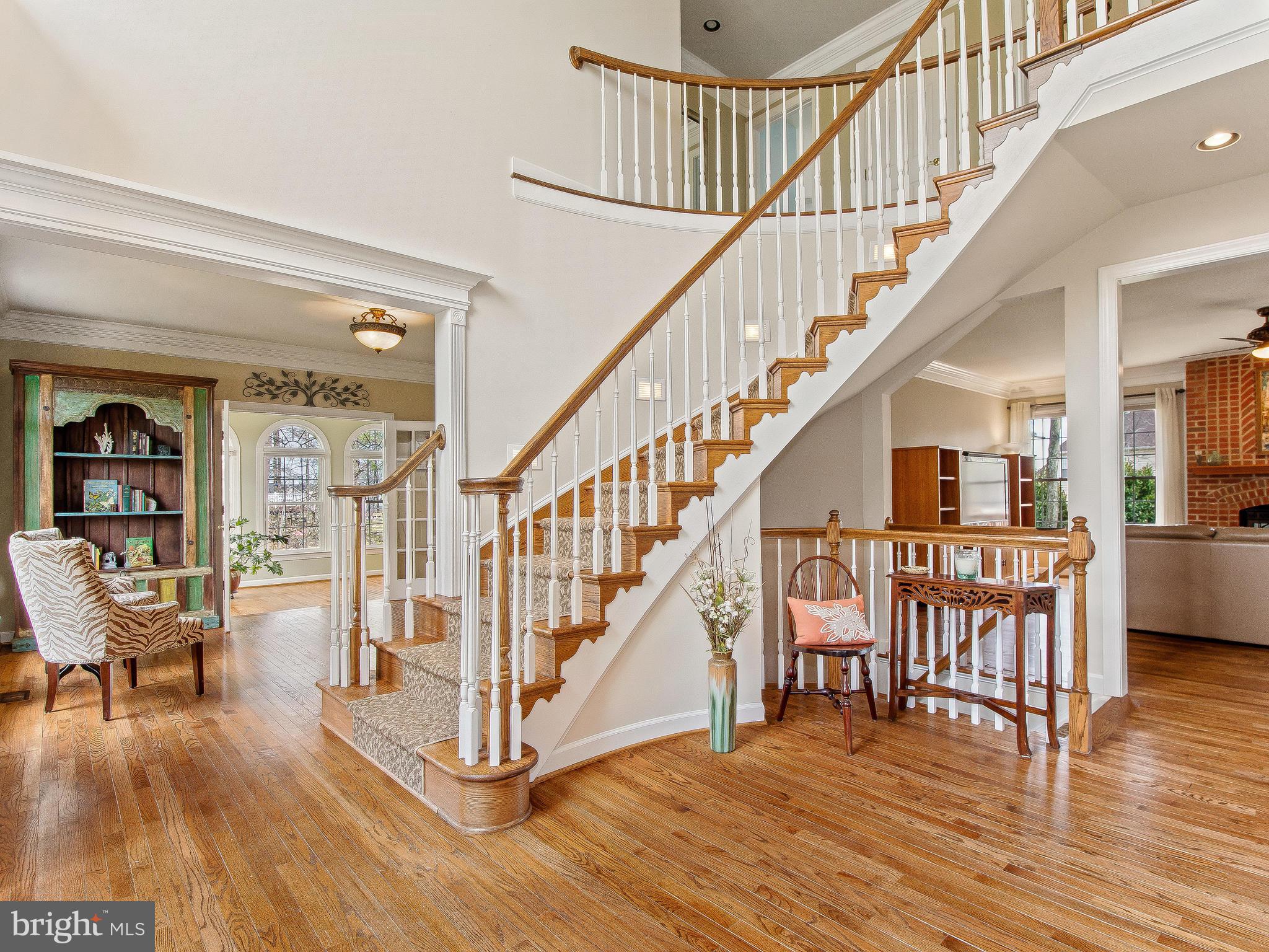 2520 Gold Mine Road Brookeville, MD 20833 - Photo 3 of 30 Two Story Foyer, Hardwood Floors, Curved Staircase
