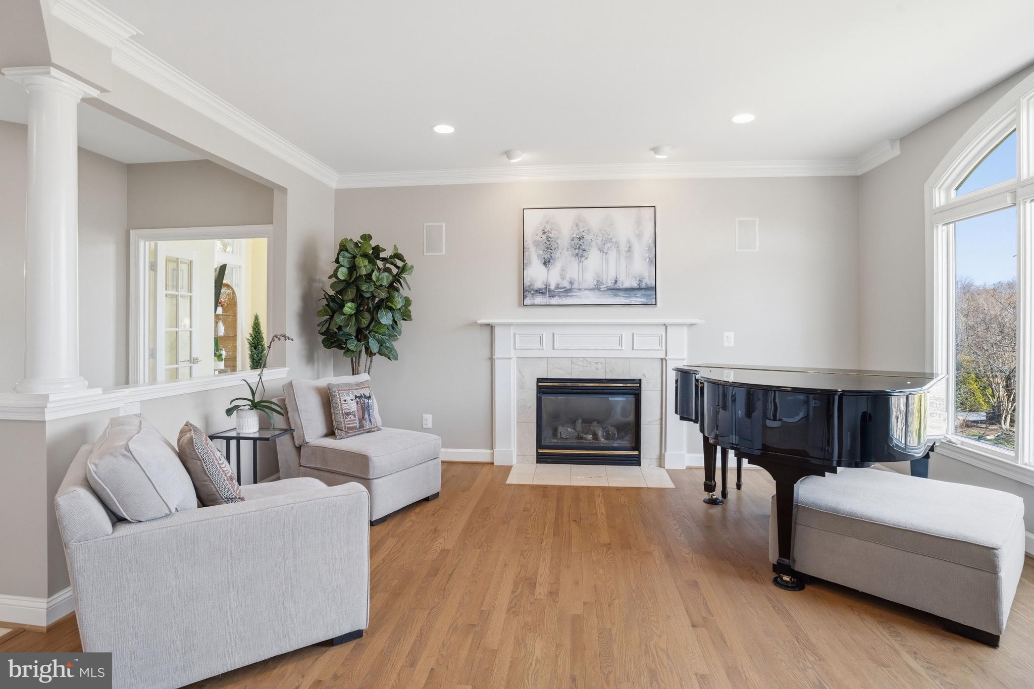 1156 Fieldview Drive Reston, VA 20194 - Photo 14 of 104 a living room with furniture and a fireplace