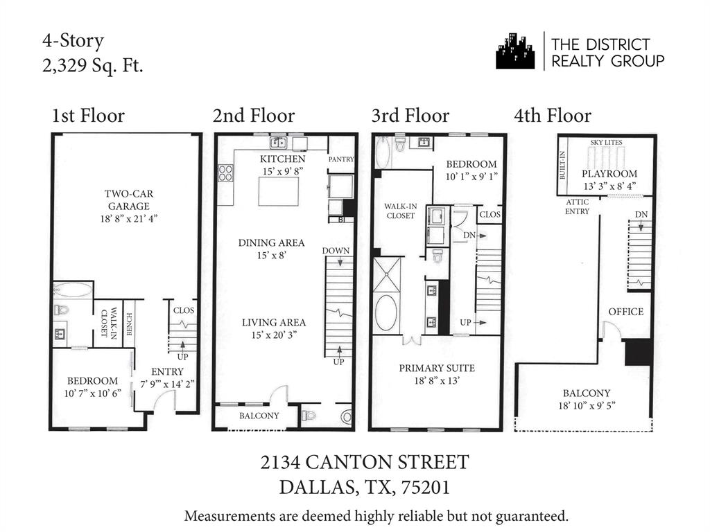 2134 Canton Street Dallas, TX 75201 - Photo 34 of 34 View of home floor plan