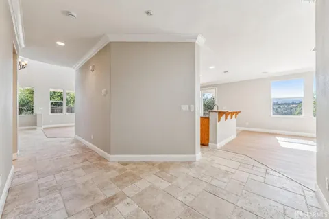 a view of a window in a room