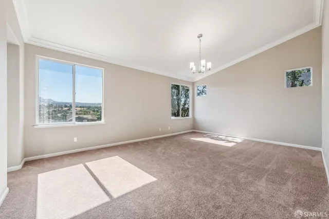 front view of a house with a patio