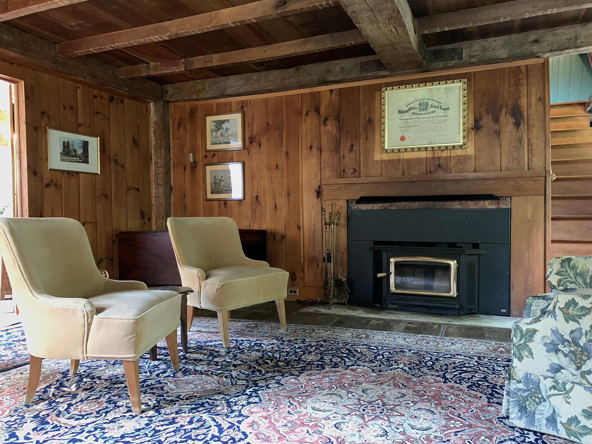 44 Rowe Road Egremont, MA 01230 - Photo 6 of 31 living room fireplace