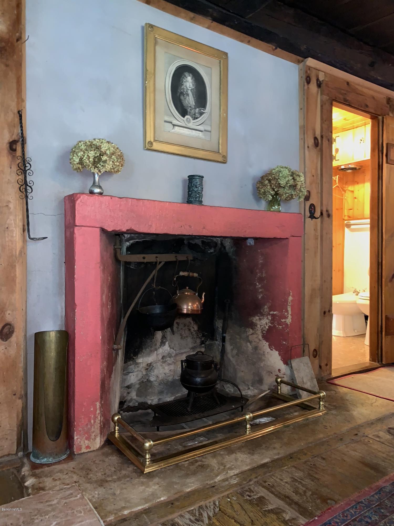 44 Rowe Road Egremont, MA 01230 - Photo 9 of 31 dining room fireplace