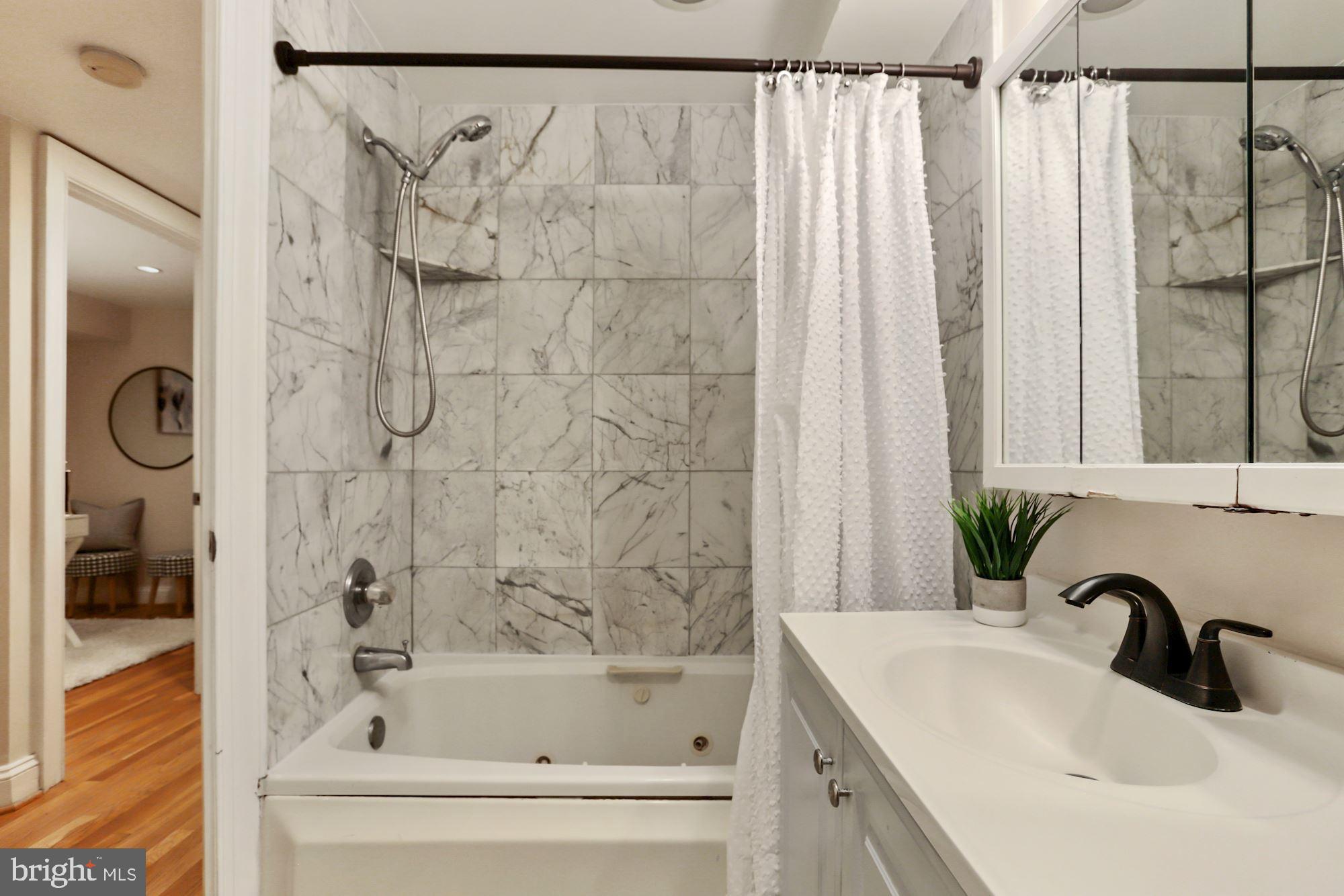 1713 18th Street Northwest, Unit B Washington, DC 20009 - Photo 18 of 23 a bathroom with a bathtub and a sink