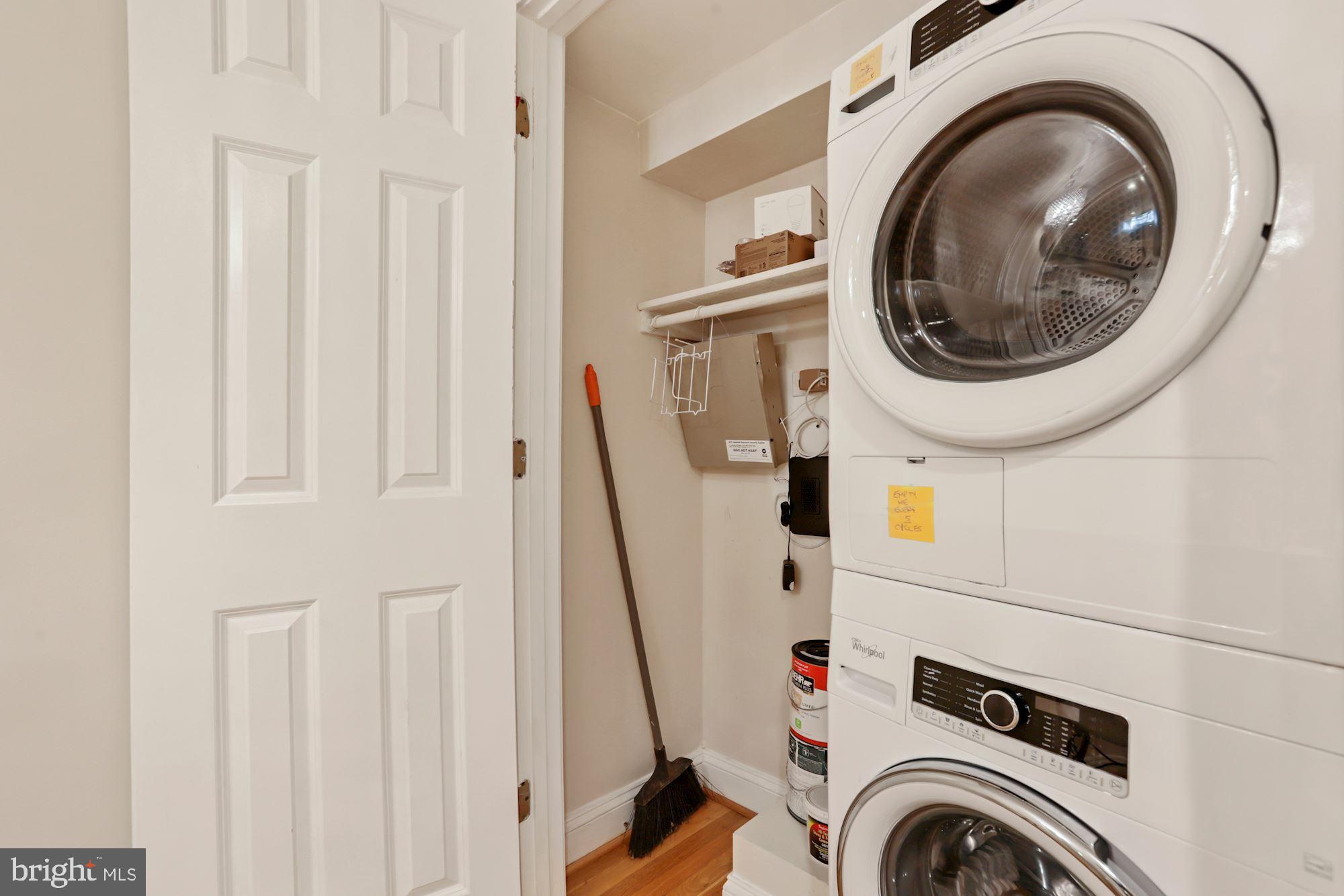 1713 18th Street Northwest, Unit B Washington, DC 20009 - Photo 21 of 23 a utility room with dryer and washer