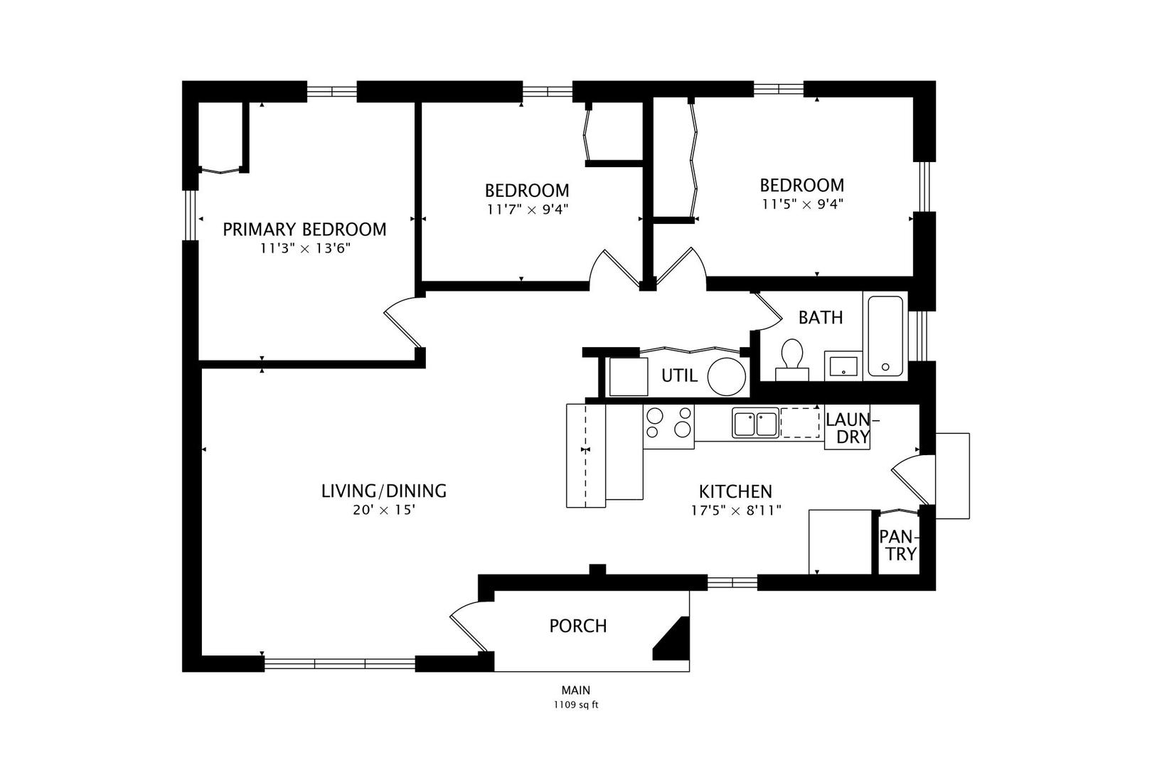 249 George Road Wheeling, IL 60090 - Photo 32 of 33 a picture of a floor plan
