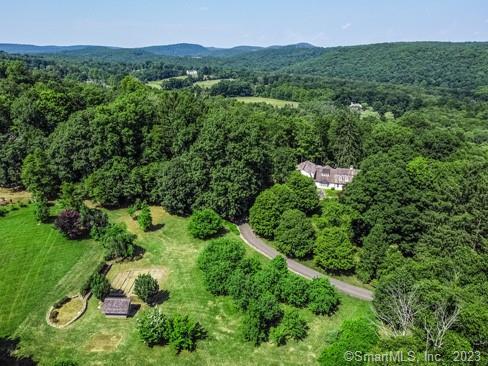45 Calhoun Street Washington, CT 06794 - Photo 28 of 29 an aerial view of residential house with outdoor space and trees all around