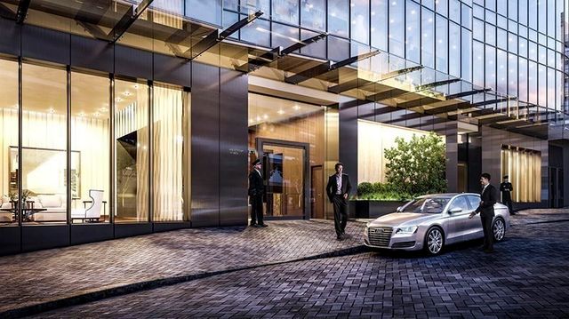 a living room with furniture and a patio