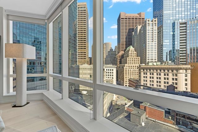 a view of a balcony with city view