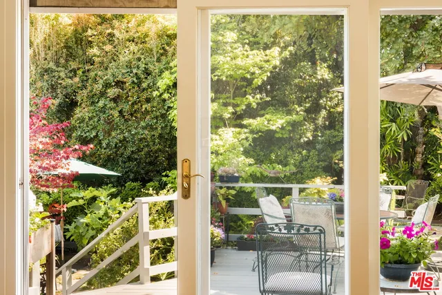 a view of a tree with lots of flowers