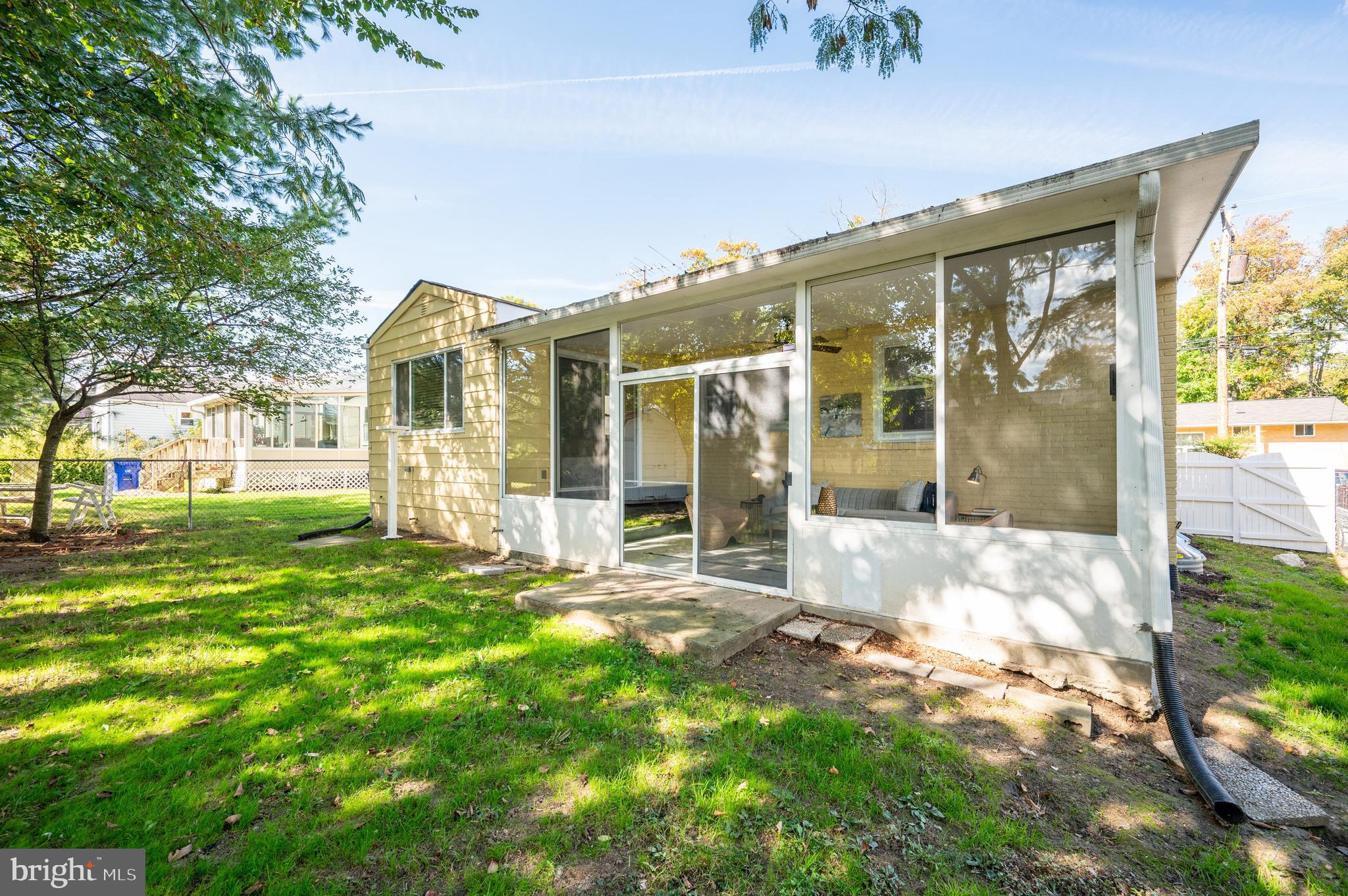 5207 Edgewood Road College Park, MD 20740 - Photo 40 of 41 Backyard towards sunroom