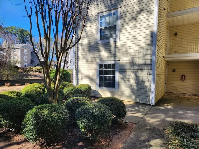 a view of a house with a window